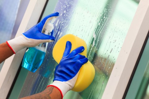 Professional sofa cleaning in St James on a fabric sofa