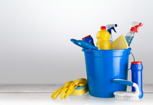 Sustainable carpet cleaning team using efficient transport and recycling practices