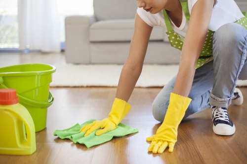 Specialist carpet cleaning equipment used in St James commercial property